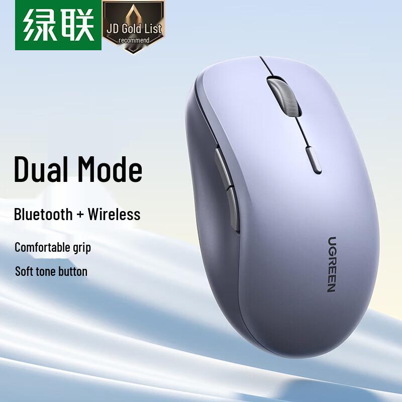 

UGREEN Ergonomic Dual Mode Wireless Mouse