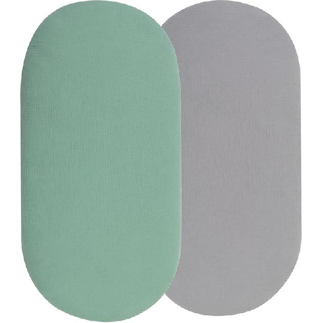 Муслиновые простыни для люльки, совместимые с Dream On Me Karley (Плюс Портативный) Колыбель, Chicco LullaGo Портативная и ANGELBLISS 3 в 1 Качающаяся, 100% 33  x17