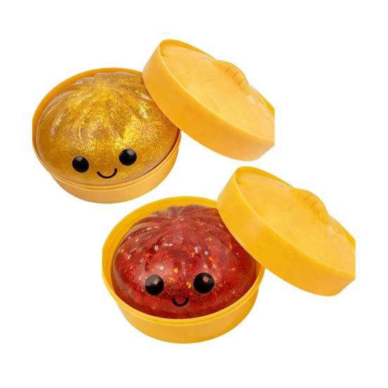 Steamed Bun Squeeze Toy Soft TPR Fidget Toys Sensory Stress Reliever Cute Slow-Rising