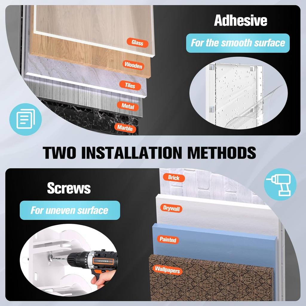 Hat Organizer for Baseball Caps Hat Rack for Wall with Strong Adhesive Hat Hanger Holder Display for Door Closet Cap Organizer Cap Organizer Storage