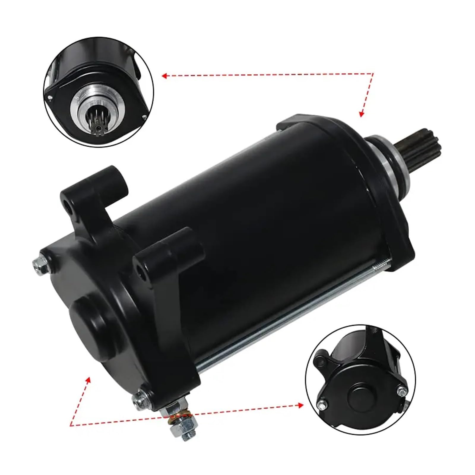 Motorcycle Starter Motor Compatible with BMW R1200GS K50 R1200 R1250 Adv K51 OEM 12418526230 Starter