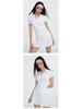 Women's Breathable Sports Polo Shirt and Shorts Set - Quick-Dry, Lightweight, Short Sleeve, for Tennis, Fitness, Yoga, or Outdoor Activities