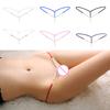 Sexy Lady Crotchless Faux Pearls String G-string Briefs Underwear Underpants