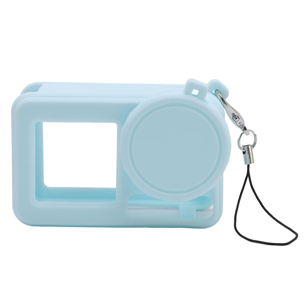 Action Kamera Silikonhülle Hellblau Sturzsicher Kratzfest Silikon Schutzhülle für