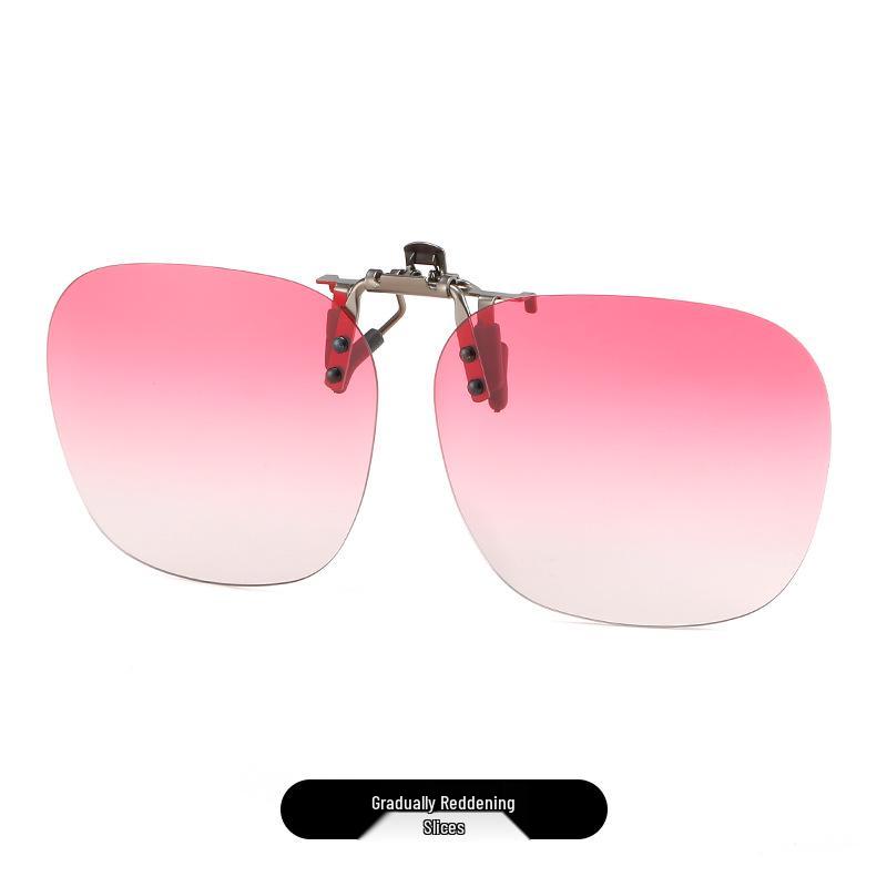 2025 Polarized Rimless Polygonal Clip-on Sunglasses for Day/Night Outdoor, Fishing, and Driving