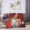 Damiano David Warm Soft Blanket  Kids Plush Throw Blanket Funny Home Decor Flannel Bedspread Sofa Bed Cover