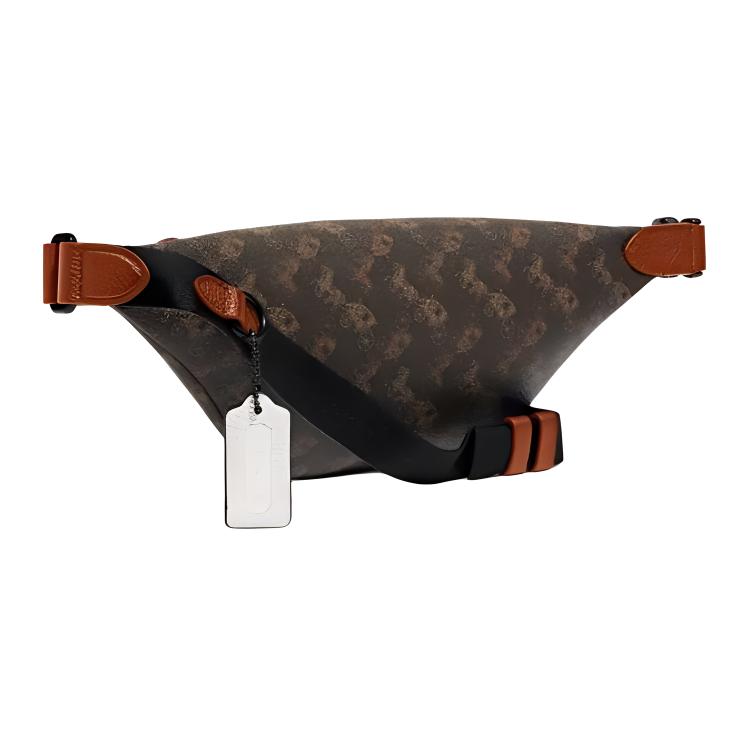 Coach Charter 32 Horse And Carriage Print Color Block Adjustable Strap Classic Monogram Coated Canvas And Leather Chest Bag Waist Bag Large C8421-TX0