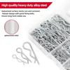 265pcs/set R Type Hairpin Cotter Pins 7 Sizes For Car Repair Lawnmowers Machinery Power Equipment Accessories
