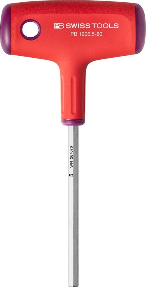 PB Swiss Tools Hex 60mm Cross-Handle Driver, 2.5mm Diameter, Length, 1206-2.5-60