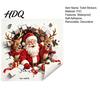 Santa Claus Bathroom Decor 3D Break Through Wall Reindeer Toilet Sticker, Self-Adhesive Christmas Realistic Stickers Decal, Waterproof Lid for