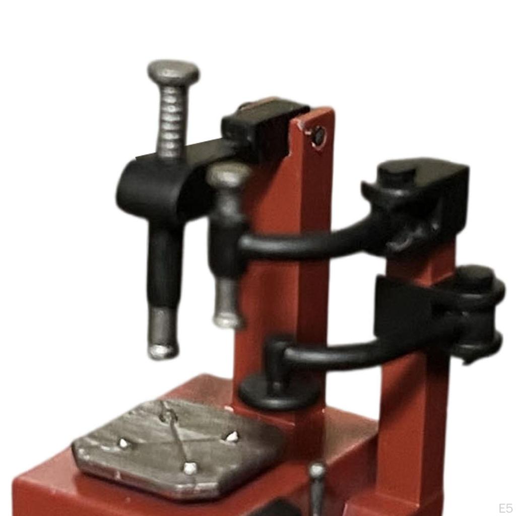 1/64 Tire Changer Model Simulation Movable Decorative Mini Vehicles Toys for Repair Shop Parking