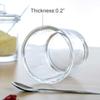 123Arts Glass Sugar Bowl Spice Jar with Lid and Stainless Steel Spoon Spoon