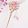 Colorful Flower Hollow Hair Clip Hair Accessories Women Fashion Rhinestone Hairpin Headwear