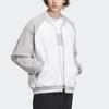 adidas Color Block Logo V-Neck Jacket Unisex Jacket White Light-Gray IT6397