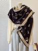 Unisex Winter Faux Cashmere Scarf Fashion Dog Irregular Design Double-Sided Warm Neckerchief For Women & Men
