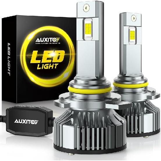 AUXITO H11B LED Bulbs, 600% Brighter Ultra-Bright, Plug N Play, Long Lifespan, No Flicker, 98% Compatibility, 2PCS