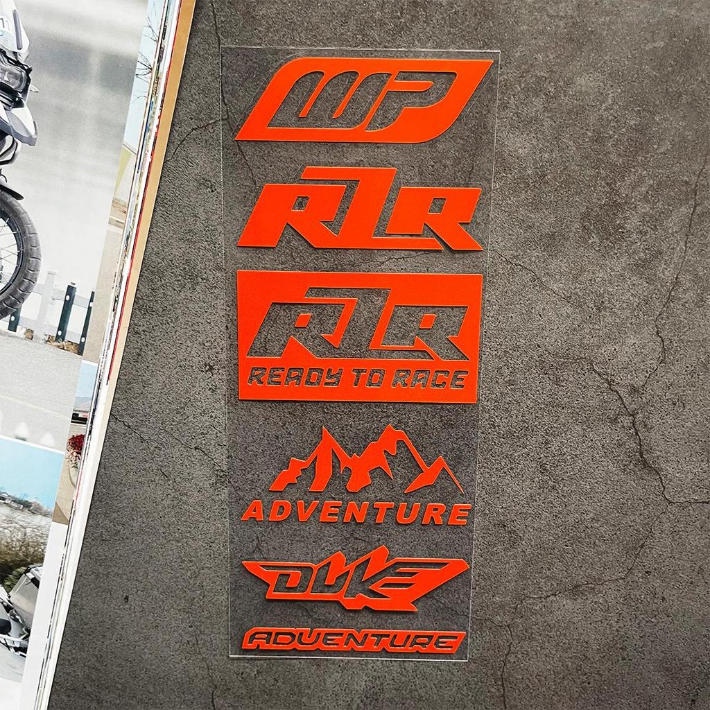 Reflective WP Shock Absorber Sticker for Motorcycles - R2R Adventure Helmet & Car Body Decals