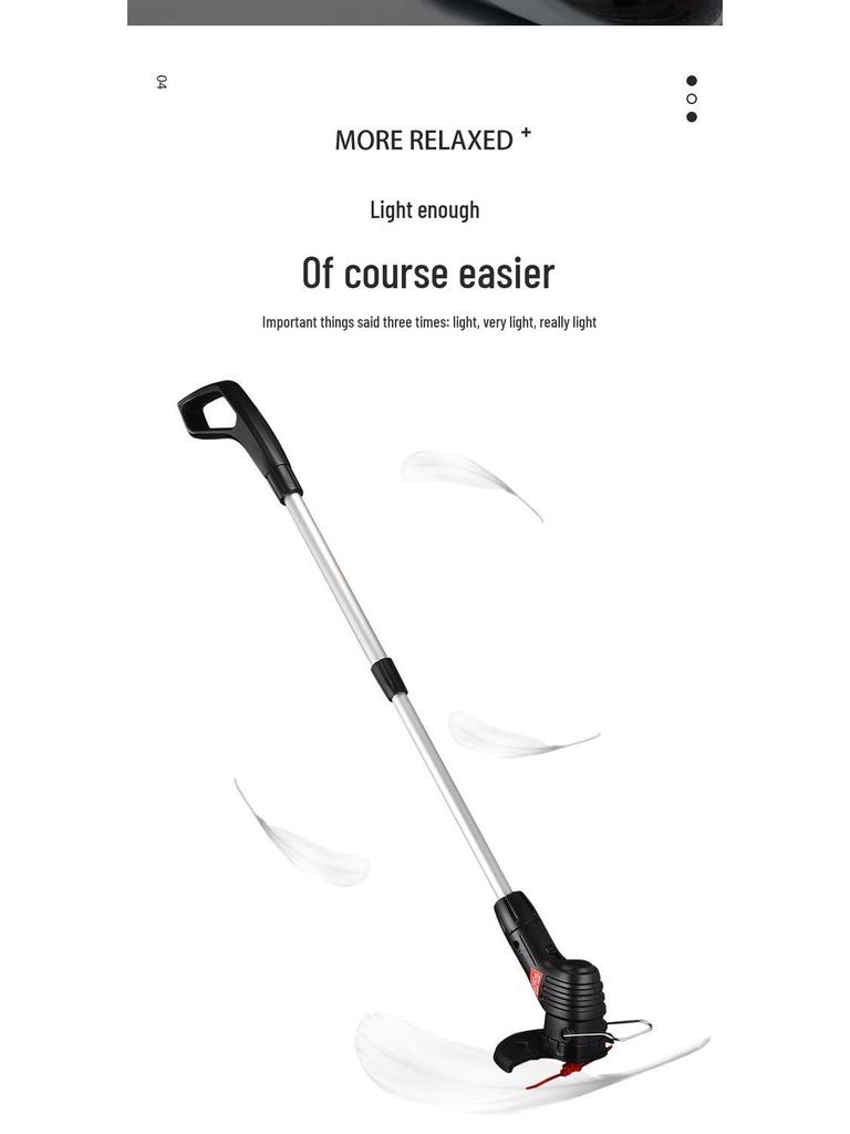 Rechargeable Handheld Electric Lawn Mower & Garden Trimmer