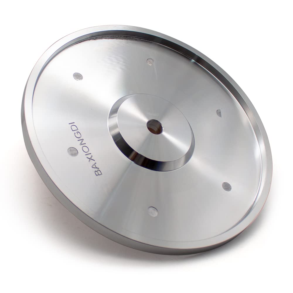 Aluminum Polishing Disc, Flat Polishing Wheel for Gemstone Faceting and Polishing Machines (6-inch (150mm))