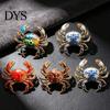 Scarf Brooch Clip Cute Crab for Women Men Vintage Enamel Lapel Fashion Accessory Pin Ocean Animal Jackets Hats Scarves Bags Elegant Jewelry