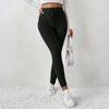 Women's Plus Size High Waisted Yoga Pants - Butt Lifting Workout Leggings Solid Color