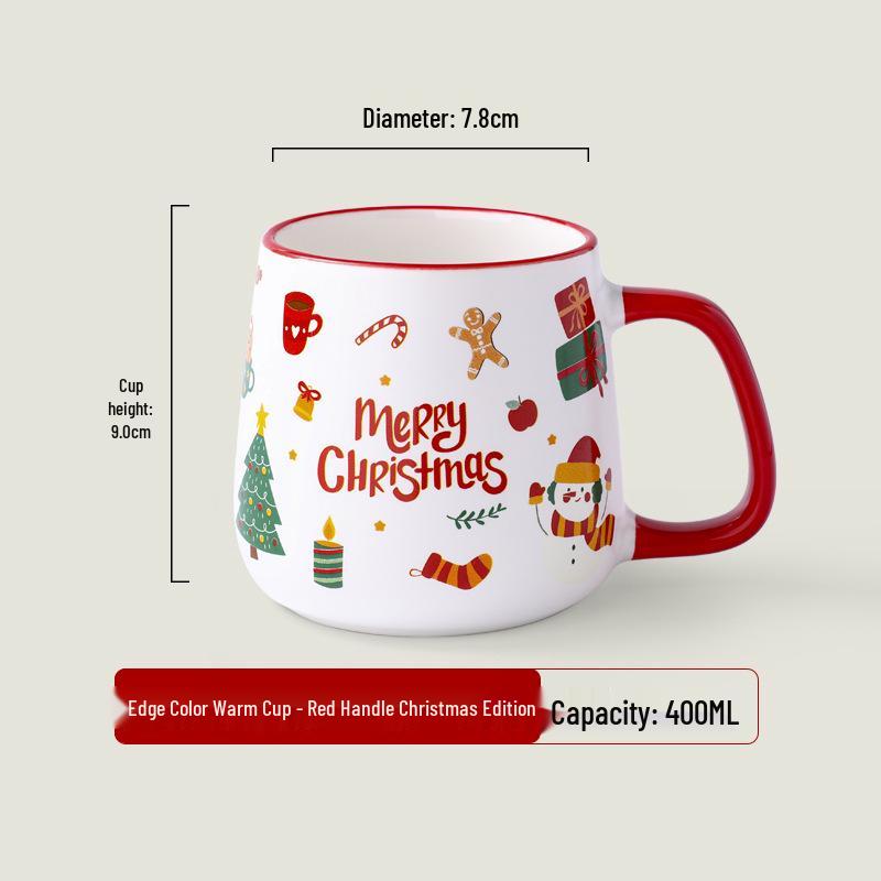 Personalized Christmas Ceramic Mug with Lid and Spoon - Creative Cartoon Design, Perfect for Halloween Gifts