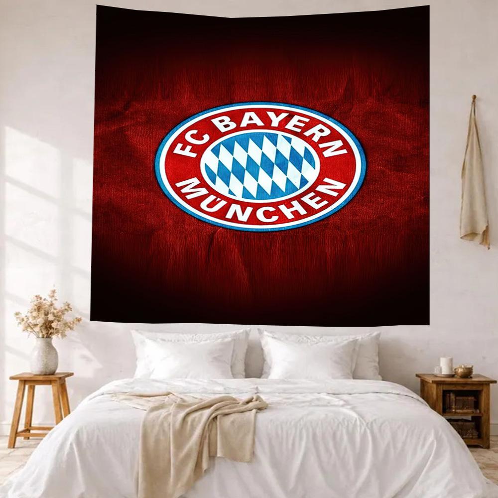 Bayern Munich Wall Decor Tapestry Art For Pet Memorial Birthdaywedding Party Backdrop Family Gift