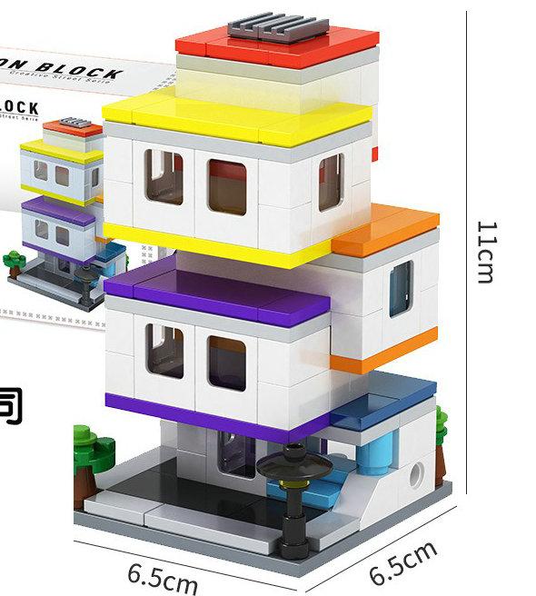 House Building Blocks Mini City Store Street View Snack Street Children'S Toys Boys And Girls Gifts Compatible With
