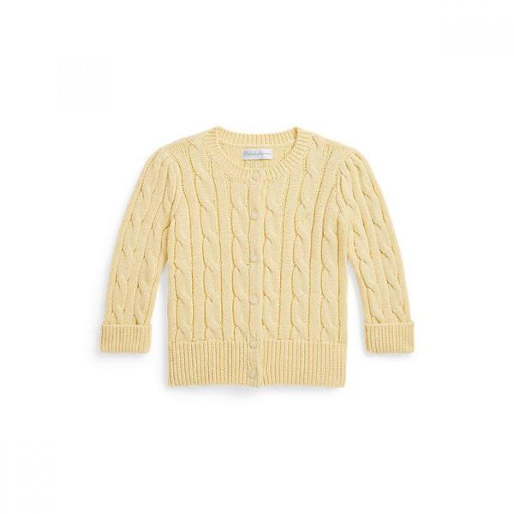 Polo Ralph Lauren Baby Girls Metallic Cable Knit Cardigan Cwposwef6820223700 12M