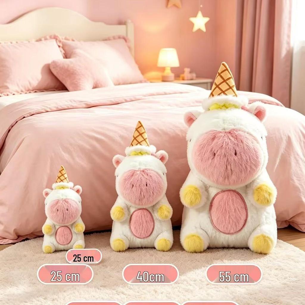 Lulu's Adorable Fluffy Unicorn Plush Doll Gift
