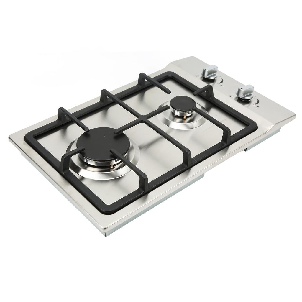 2 Burners Gas Stove Gas Cooktop 2.5KW 2.3KW LPG NG Dual Fuel Built In Gas Hob Thermocouple Protectio