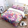 Dreamy Ribbons And Adorable Cat Celebration Printed Duvet Cover Set1 Duvet Cover+2 Pillowcasemulti Size Bedroom Bedding Decor