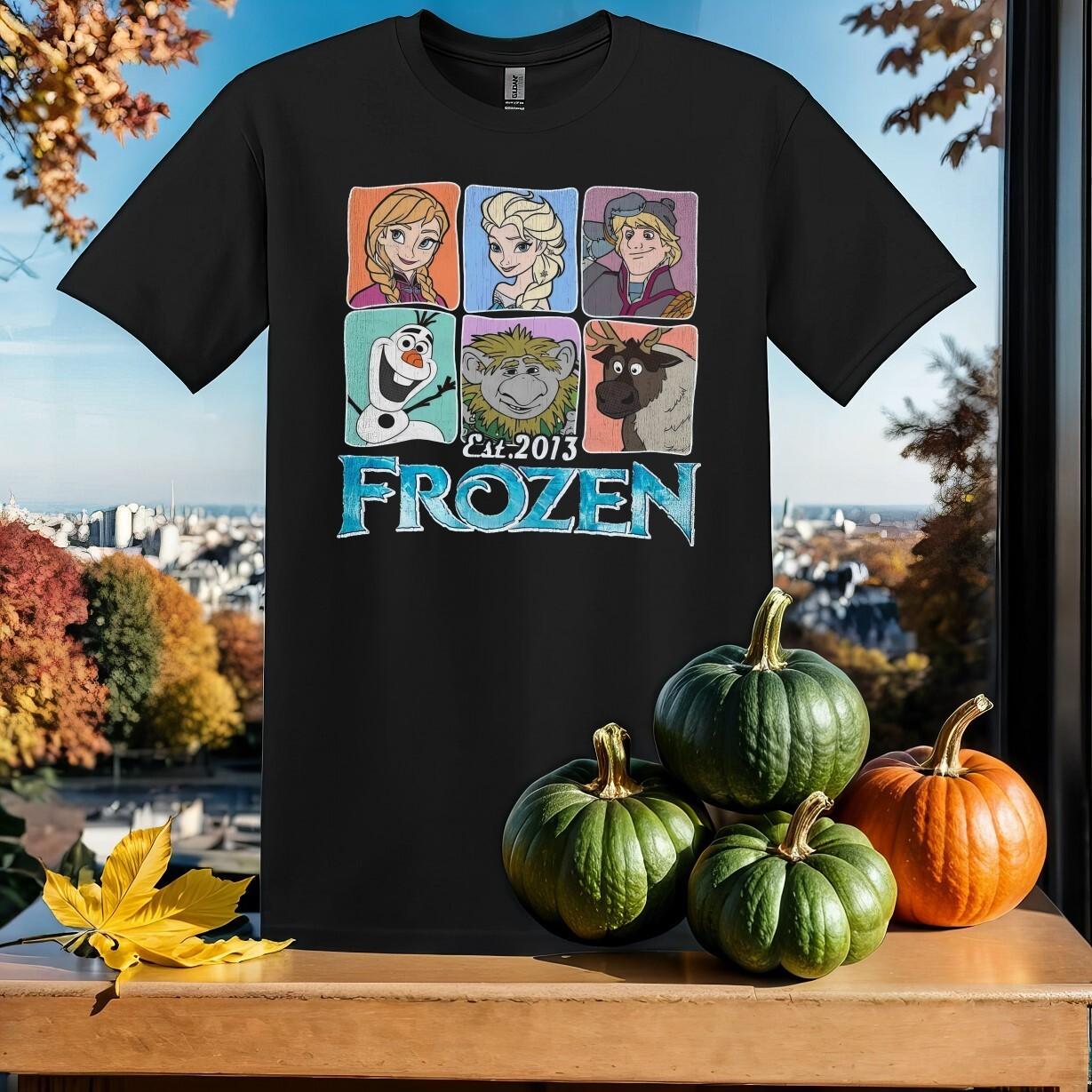 disney frozen characters group T-shirt T shirt Men Women Unisex Tshirt SY372 XXXXL