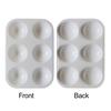 10Pcs White Plastic Paint Tray Palettes 6 Holes Thickened Art Classes DIY Crafts Watercolor Palette Color Mixing Art Painting Tray