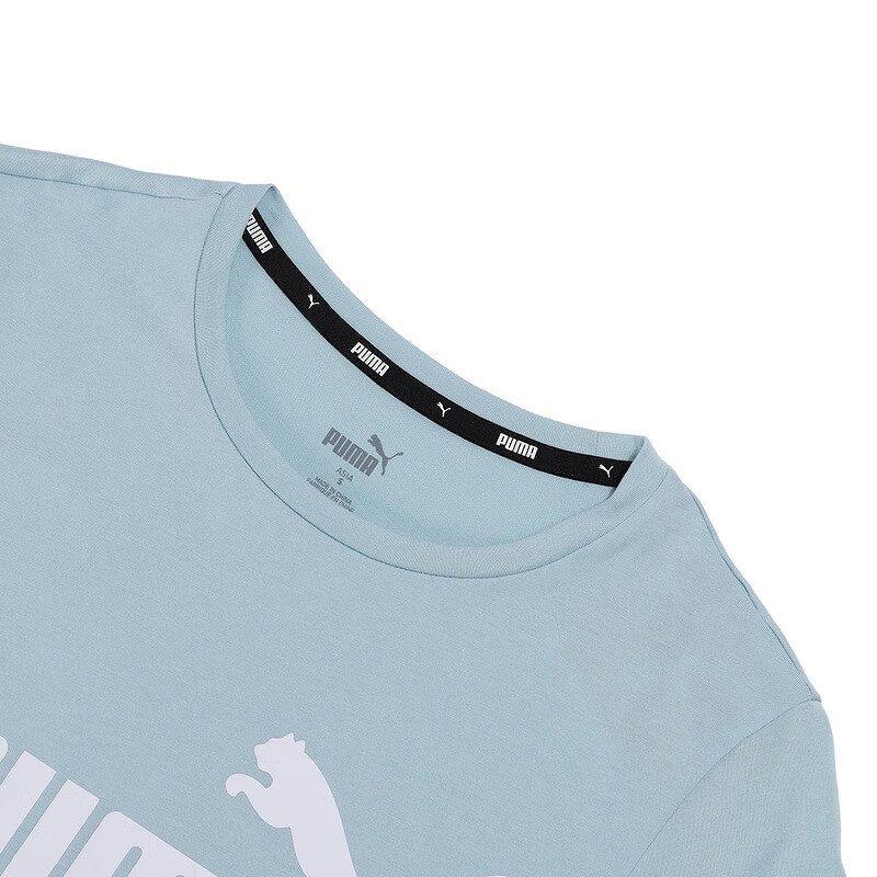 PUMA ESS T Shirts Women's Blue Crew Neck Moderate Other 682247-25