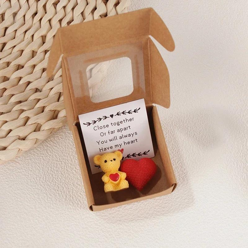 Handmade Mini Bear Little Bear In A Box My Little Worry Bears Mini Pocket Bears Hug With Emotional Uplifting Keepsake For Lovers