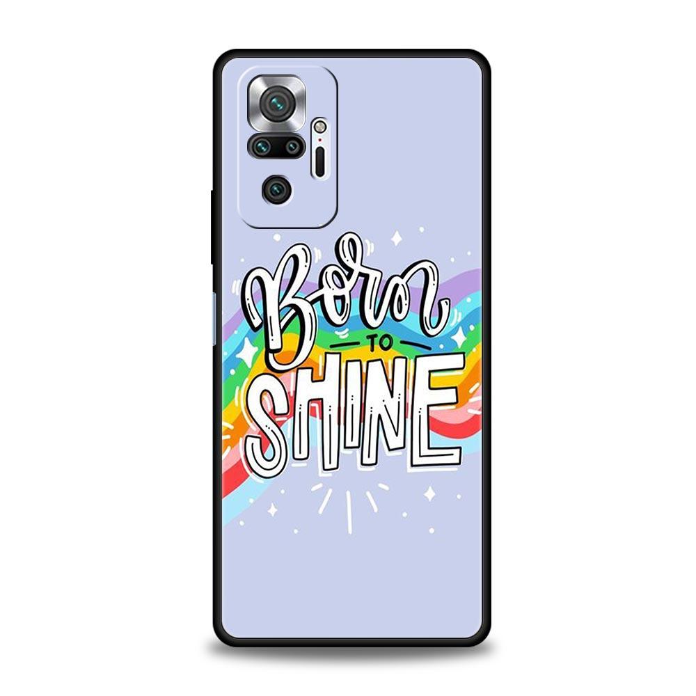 Gay Lesbian Rainbow Pride Phone Case Cover for Redmi 14C 10C Note 15 14 13 12 10 11 K40 Pro Plus Soft TPU Shockproof Shell Capas