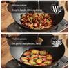 COOKER KING Traditional Cast Iron Flat-Bottom Wok