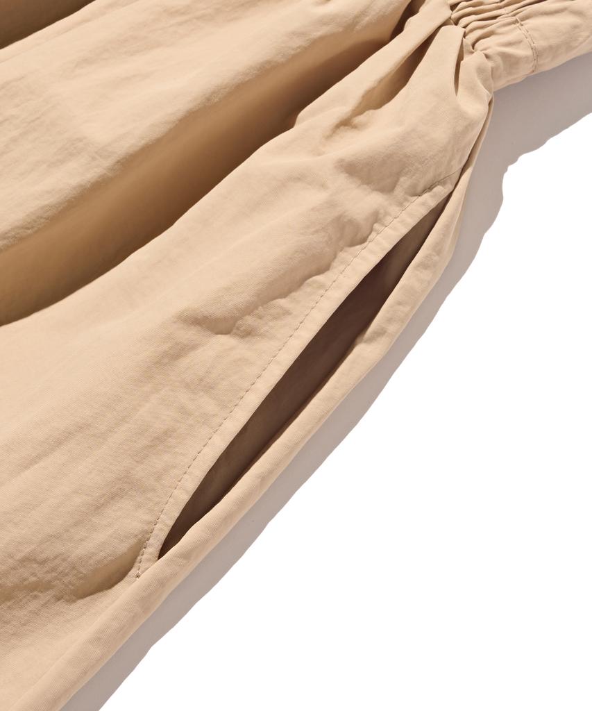 ROIDESROIS Summer Elastic Washer Long Skirt (Beige)