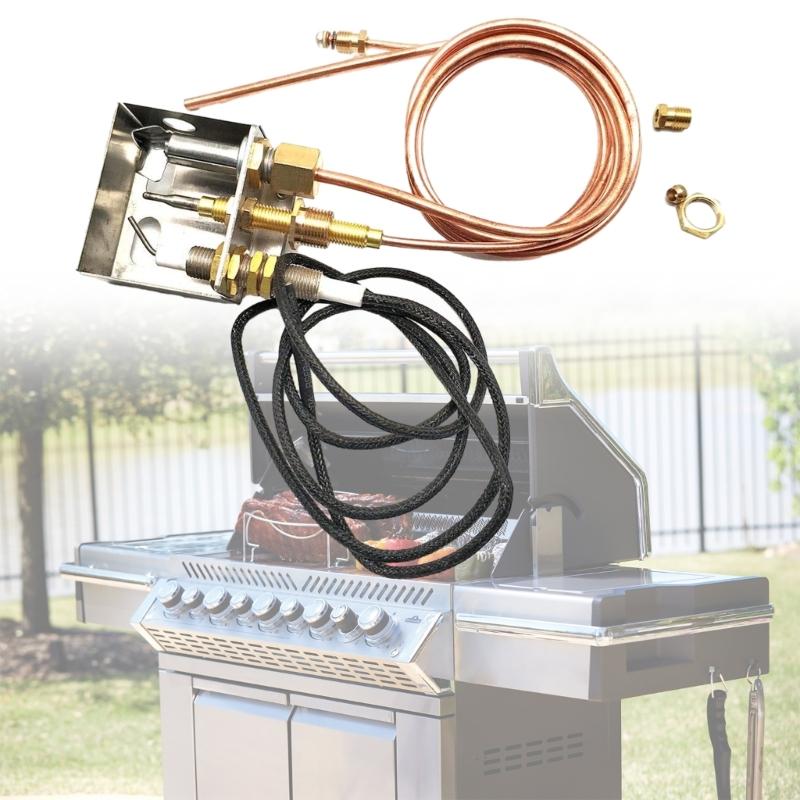 Easy To Install Propane Gas Fireplaces Fire Pit Igniter Kit Pilots Burners Assembly Enhancing Outdoor Burning Experience