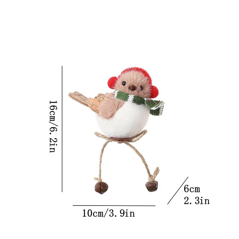 Christmas Tree Flocking Hanging Ornaments Xmas Tree Pendants Christmas Decoration New Year 2026 Party Decor Navidad Gifts 7