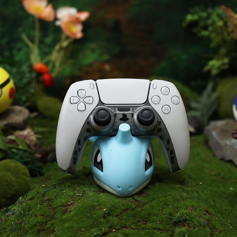 Squirtle Bulbasaur Animation Universal Game Controller Stand For Ps5 Xbox Switch2 Peripheral Accessories Base Ornament Model Toy