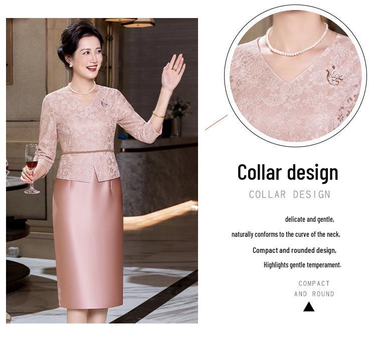 Noble 2025 Mother-in-Law Wedding Outfit: Elegant and Versatile Young Style Formal Dress for Weddings