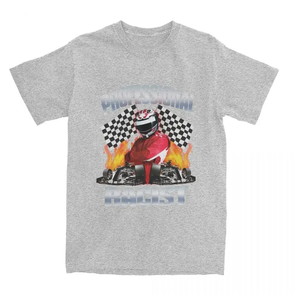 T-shirt Meme Racing Racist Professional Certificate Cotton Clothing Unisex Harajuku Short Sleeve Retro Style For Women