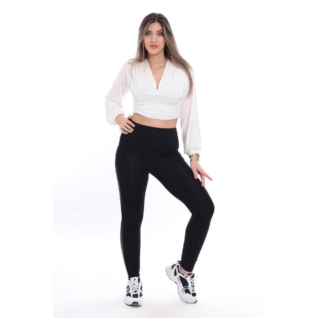 Women's Black Tulle Side Tights