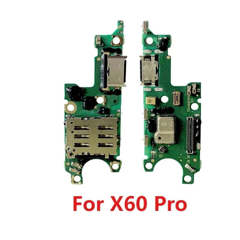 For Honor X60 Pro Original USB Charging Port Dock Connector Microphone Sim Card Board Flex Cable Parts