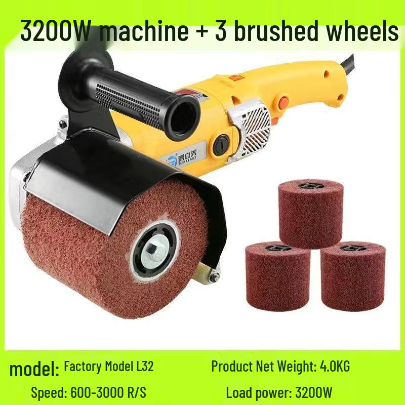 Hot Selling Stainless Steel Handheld Electric Polisher: Rust Remover & Mirror Surface Metal/Wood Wire Drawing Machine