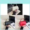 Pu Small Square Shoulder Bag For Women With Stitching And Casual Style