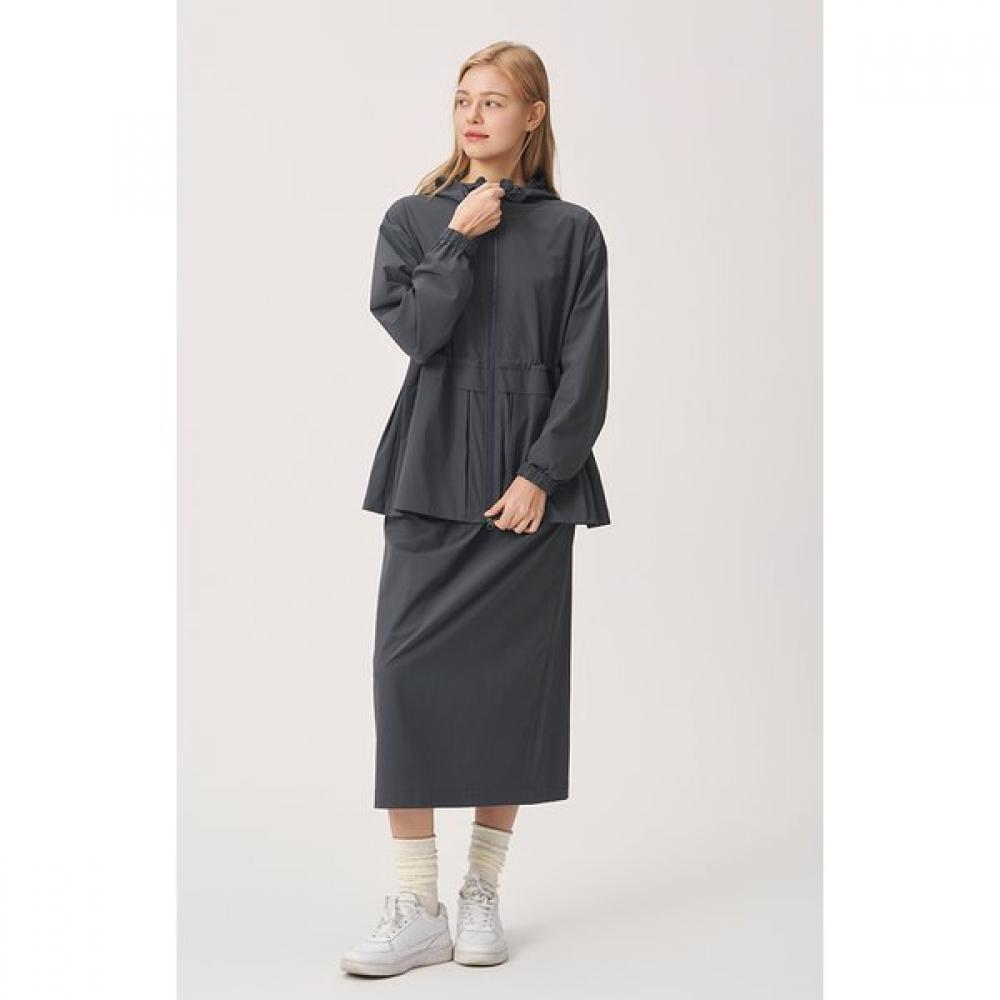 Huit Hooded Big Pocket Half Jumper Htwjp6i05t