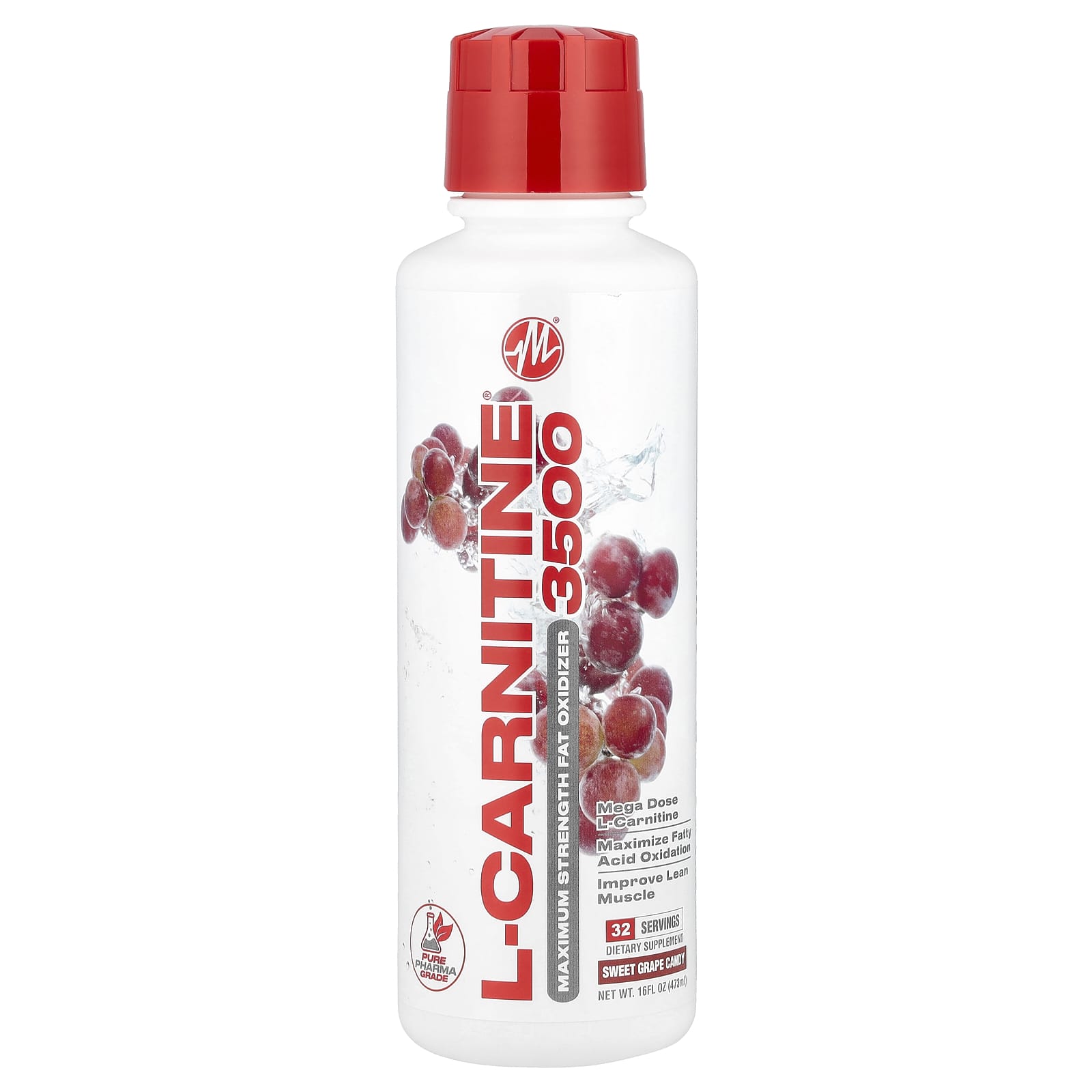 

L-Carnitine® 3500, Sweet Grape Candy, 473 mL (16 Fl Oz) (3,500 mg per serving)